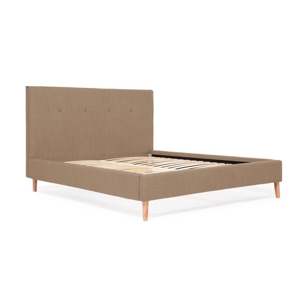 Kent Linen barna ágy, 200 x 140 cm - Vivonita-image-3