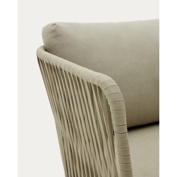 Khaki acél kerti kanapé Saconca – Kave Home-image-2