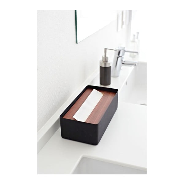 Tsu fekete papírzsebkendő adagoló - YAMAZAKI-image-2