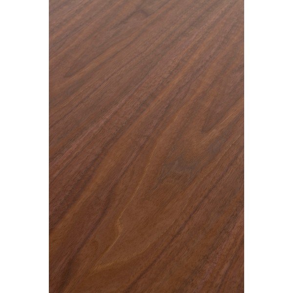 Kerek étkezőasztal diófa dekorral ø 120 cm Laurent – White Label-image-1