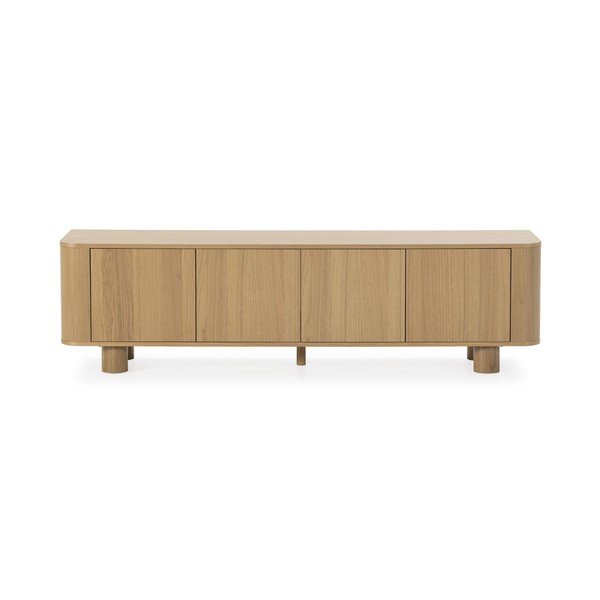 Natúr színű TV-állvány tölgyfa dekorral 180x50,5x40 cm Padoc – MOME