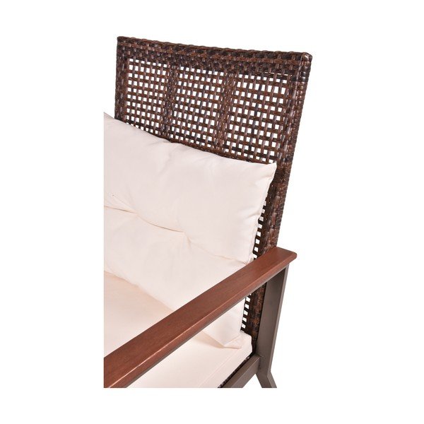 Sötétbarna tömörfa hintaszék asztallal Sinaloa – Garden Pleasure-image-3