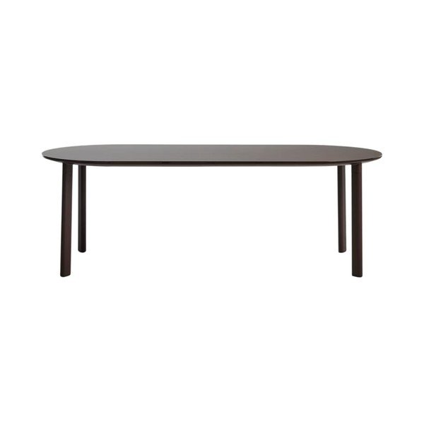 Kerti étkezőasztal üveg asztallappal 100x230 cm Erice – Kave Home-image-3