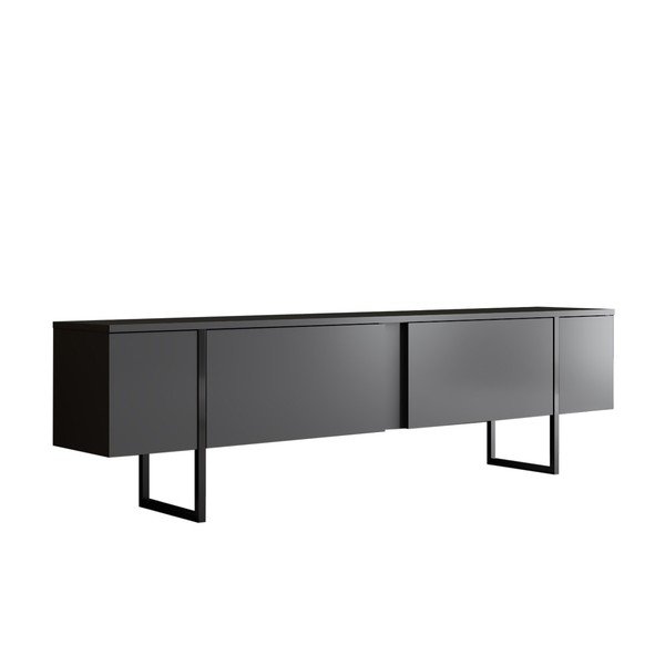 Antracitszürke TV-állvány 180x30 cm Luxe – Kalune Design