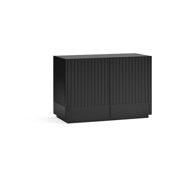 Fekete alacsony komód 100x70 cm Doric – Teulat-image-1