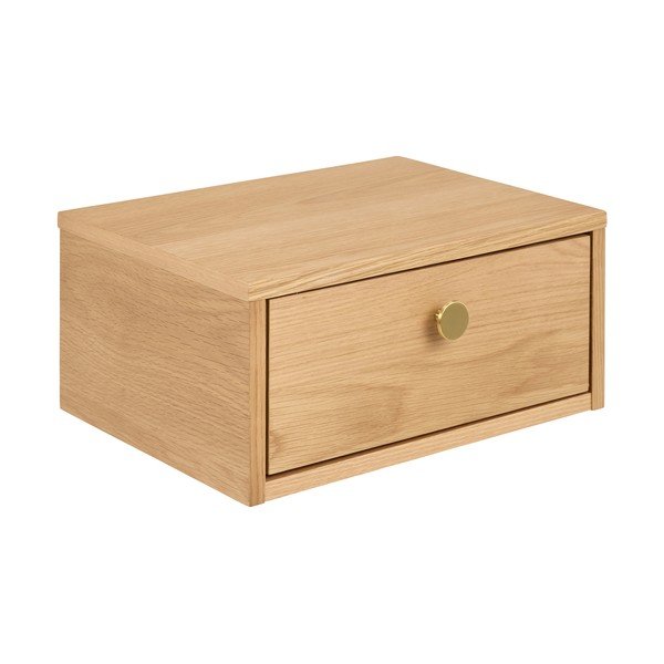 Világos natúr színű éjjeliszekrény tölgyfa dekorral Monfort – Actona-image-2