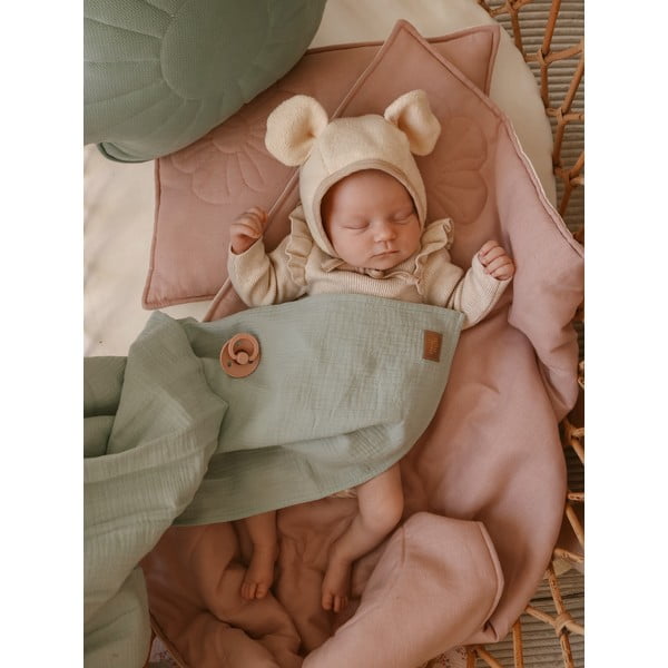 Zöld muszlin babatakaró 100x100 cm Mint - Moi Mili-image-2