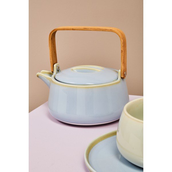 Kék porcelán teáskanna 1 l Juna – Premier Housewares-image-1