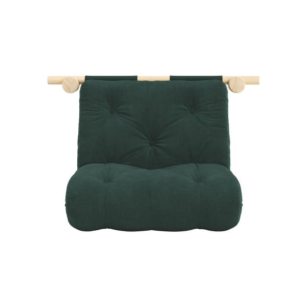 Sötétzöld kordbársony fotel Hooked – Karup Design-image-3