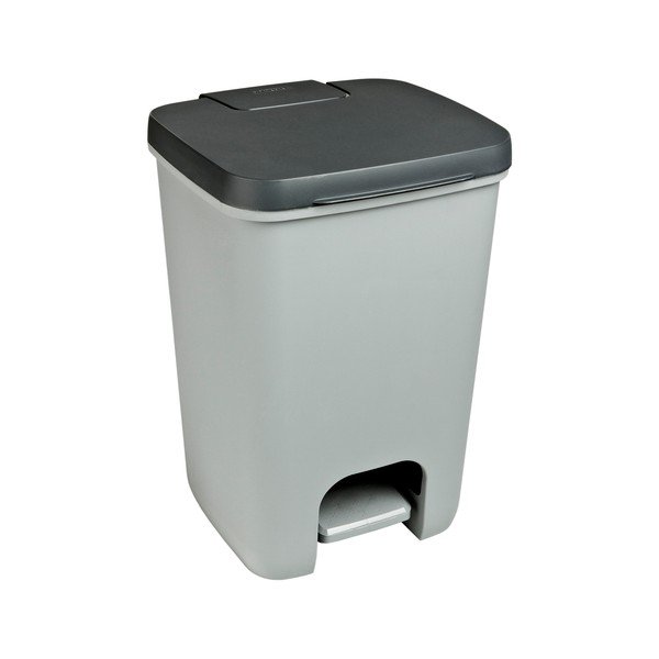 Szürke műanyag pedálos szemetes 20 l Essentials – Curver