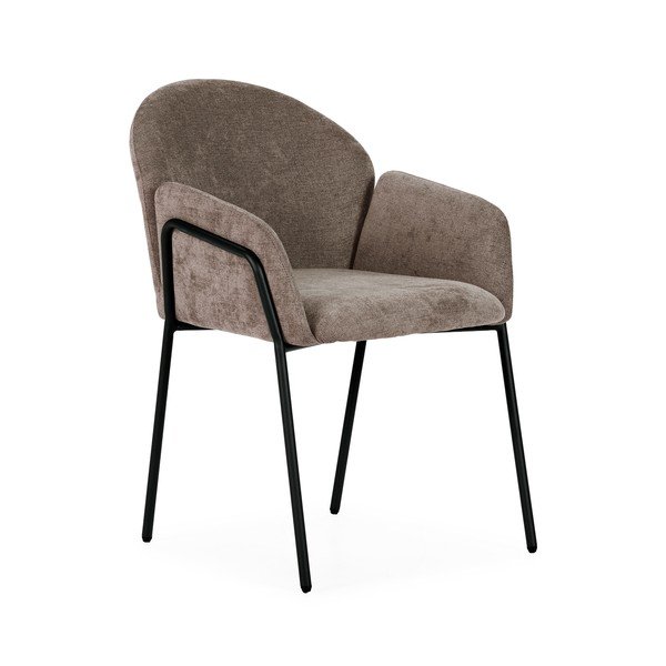 Barackszínű kárpitozott étkezőfotel szett 2 db-os Aslin – MOME