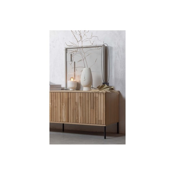 Natúr színű TV-állvány tölgyfa dekorral 150x56x44 cm Gravure – WOOOD-image-4