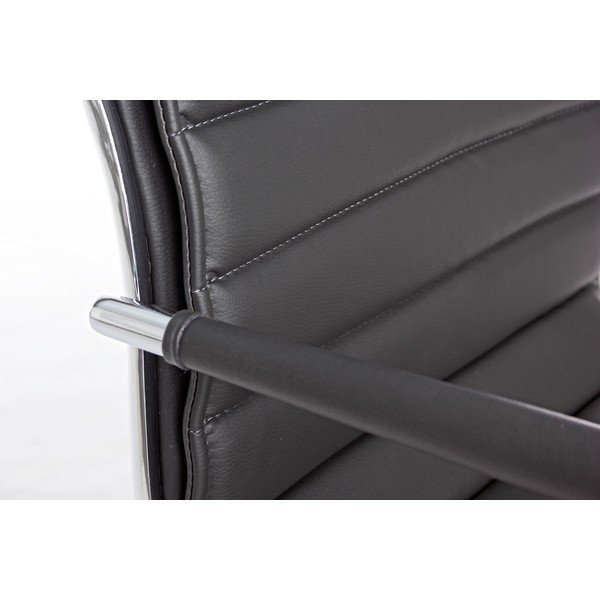 Sötétszürke bőrutánzat irodai szék Perth – Yes Everyday-image-1