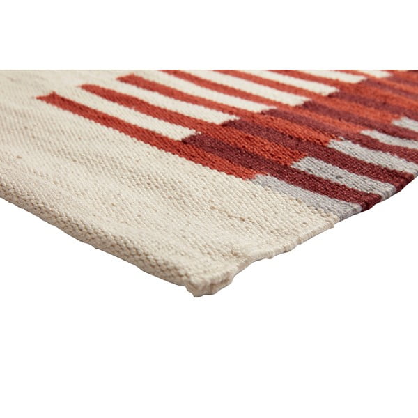 Sarah bézs-piros szőnyeg, 80 x 200 cm - Hübsch-image-2