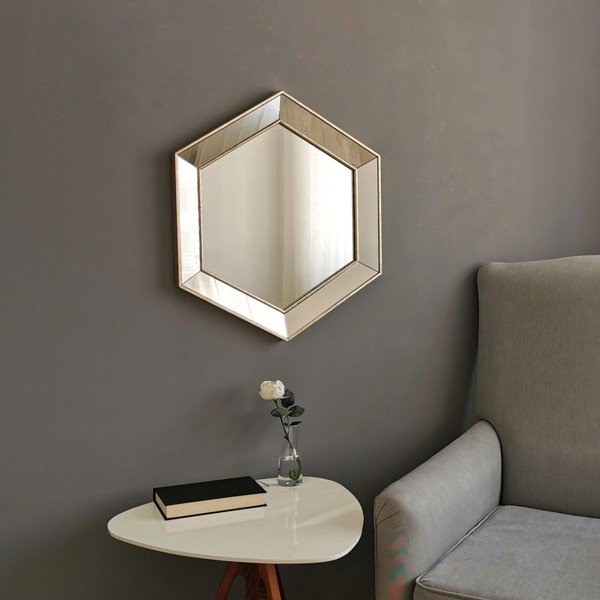 Hall falitükör aranyszínű kerettel - Neostill-image-4