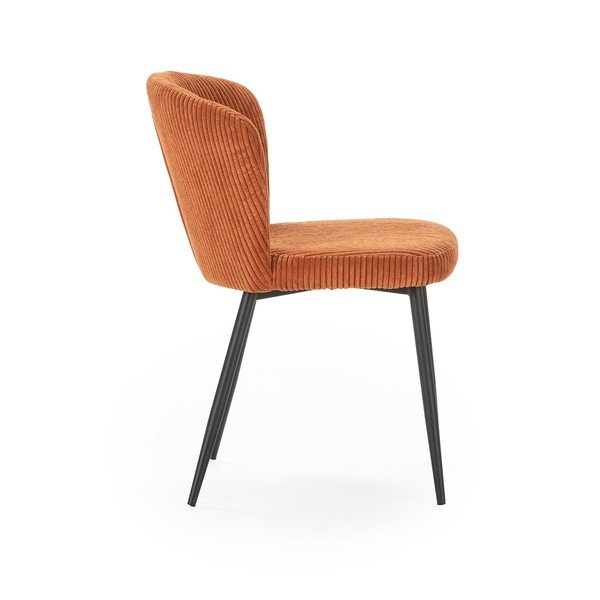 Narancssárga kordbársony étkezőszék szett 4 db-os Megan – Marckeric-image-3