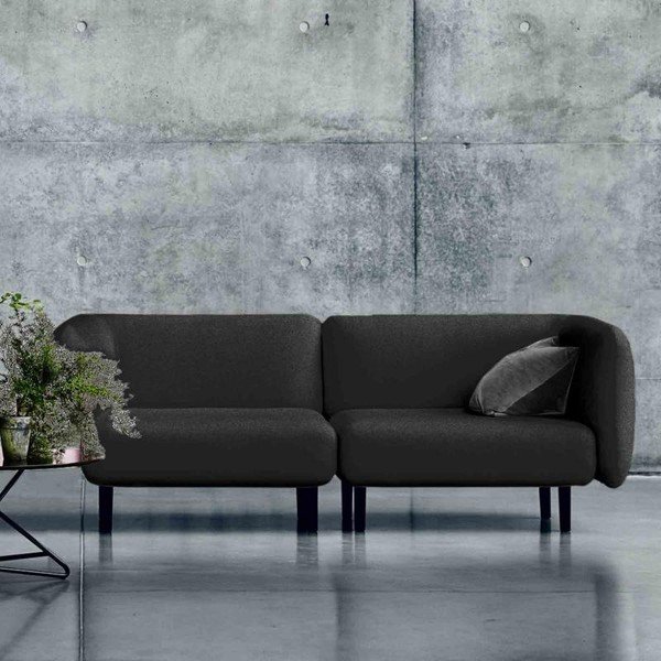 Elle antracit kanapé, 230 cm - Softline-image-1