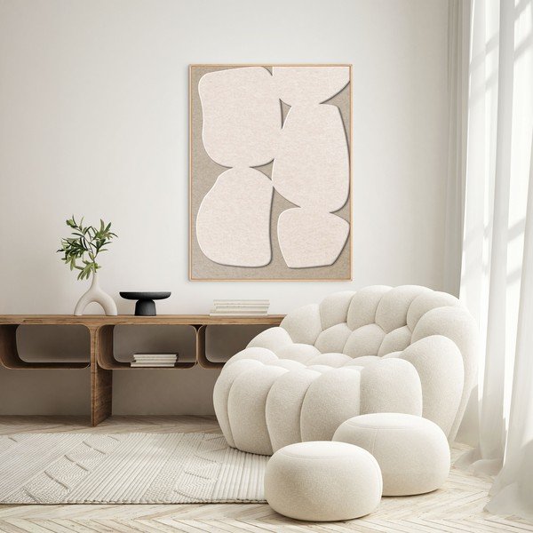 3D-s keretezett-akusztikus kép 90x120 cm Stone Path 1 – Malerifabrikken-image-1