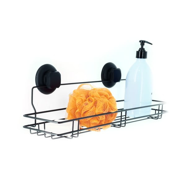Bestlock Black Kitchen Shelf fekete öntapadós fali polc, 45,5 x 12 cm - Compactor-image-1