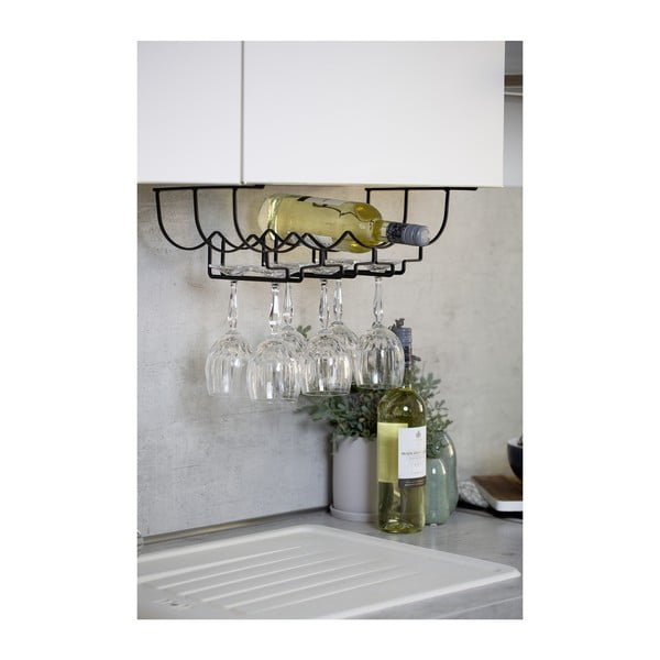 Fekete, fém, polc alatti pohártartó - Wenko-image-2