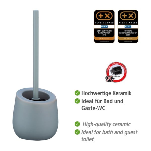 Badi szürke kerámia WC-kefe - Wenko-image-4