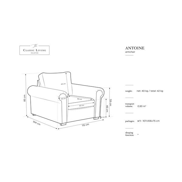 Hermes sötétszürke fotel - Windsor & Co Sofas-image-3