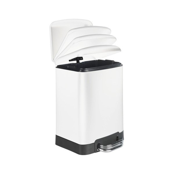 Studio fehér pedálos szemetes, 6 l - Wenko-image-1