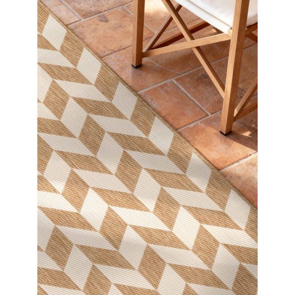 Krémszínű-natúr színű kültéri-beltéri futószőnyeg 80x200 cm Haringey Terrick – Ted Baker-image-2