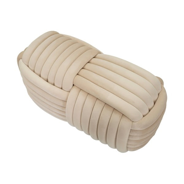 Krémszínű bársony pad Softy – Mauro Ferretti-image-3