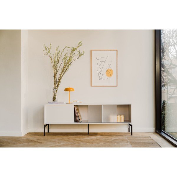 Szürkésbézs TV-állvány 160x60x42 cm Met – noo.ma-image-1