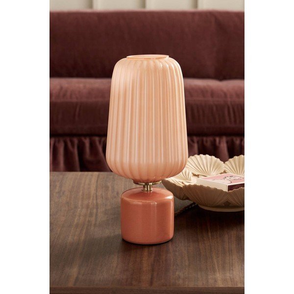 Lazacszínű üveg asztali lámpa (magasság 40 cm) Daria – Ellos Home-image-2