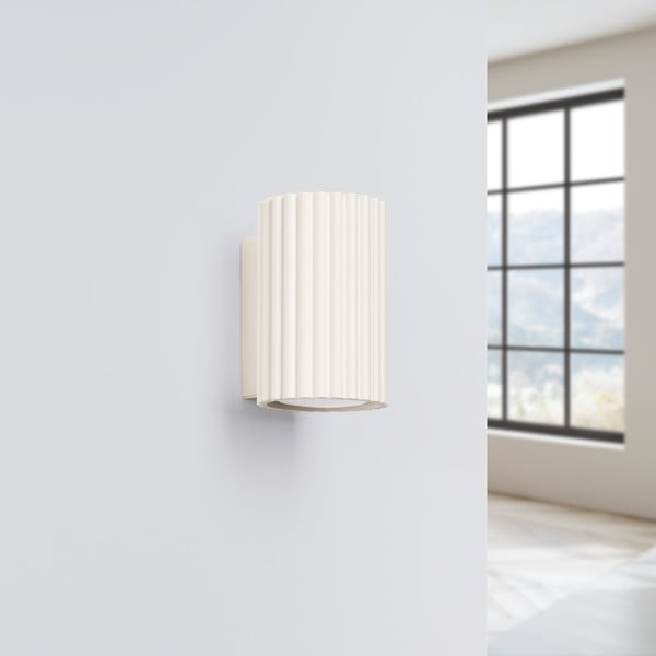 Krémszínű fali lámpa Gleam – Sollux-image-3