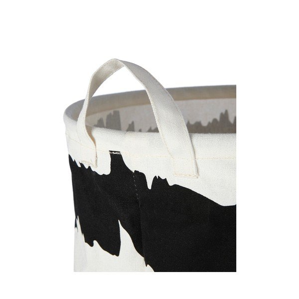 Fekete-fehér textil szennyeskosár Harga – Premier Housewares-image-3