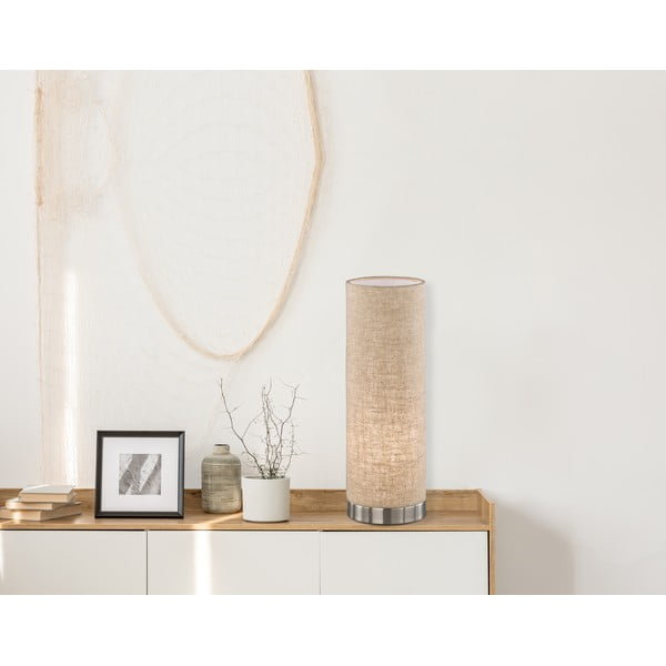 Bézs asztali lámpa textil búrával (magasság 35 cm) Thor – Fischer & Honsel-image-2