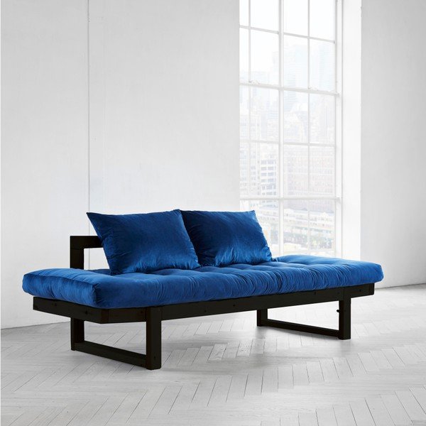 Edge Black/Velvet Navy állítható kanapé - Karup-image-3