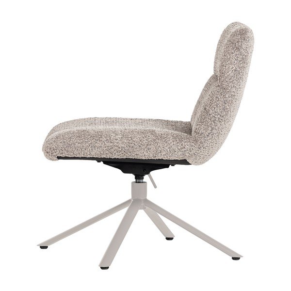 Világosszürke forgó buklé fotel Soren – WOOOD-image-3