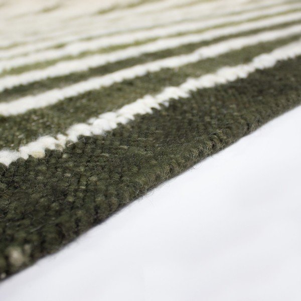 Zöld kézi szövésű gyapjúkeverék szőnyeg 140x200 cm Boucle Frame – Flair Rugs-image-2