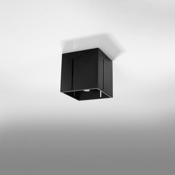 Fekete mennyezeti lámpa fém búrával 10x10 cm Pax – Nice Lamps