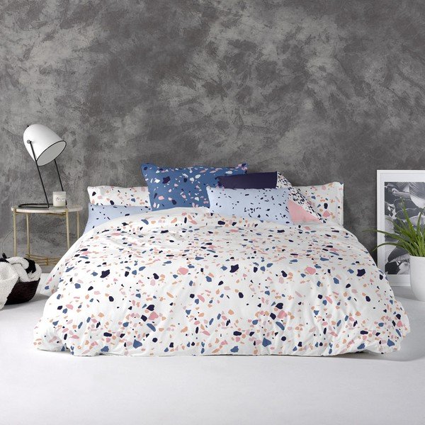 Terrazzo pamut paplanhuzat, 140 x 200 cm - Blanc-image-1