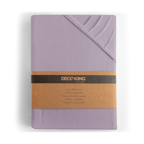 Levendula színű gumis jersey lepedő 200x200 cm Amber – Restilo-image-4