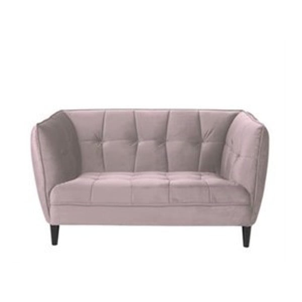 Jonna rózsaszín bársony kanapé, hosszúság 146 cm - Actona