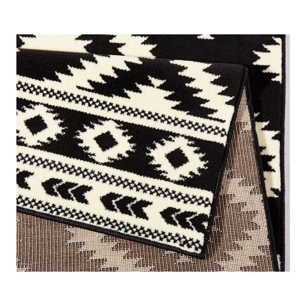 Gloria Ethno fekete-fehér futószőnyeg, 80 x 200 cm - Hanse Home-image-2