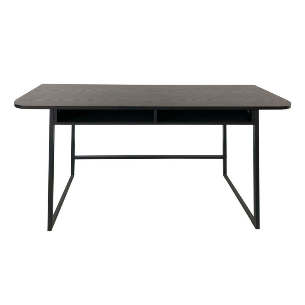 Fekete konzolasztal kőrisfa dekorral 40x140 cm Darlington – Actona