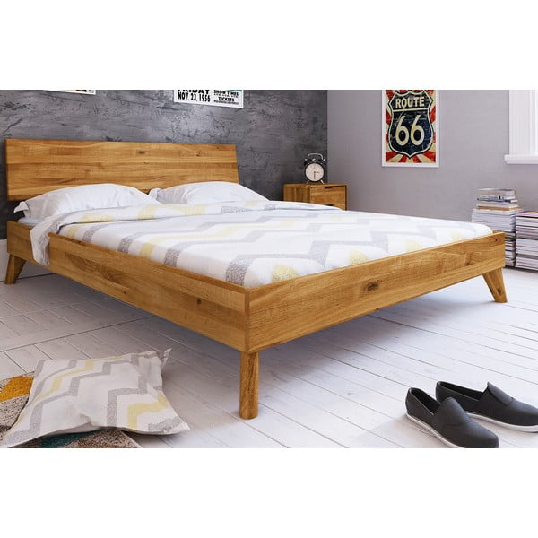 Tölgyfa franciaágy 160x200 cm Greg 1 - The Beds-image-4