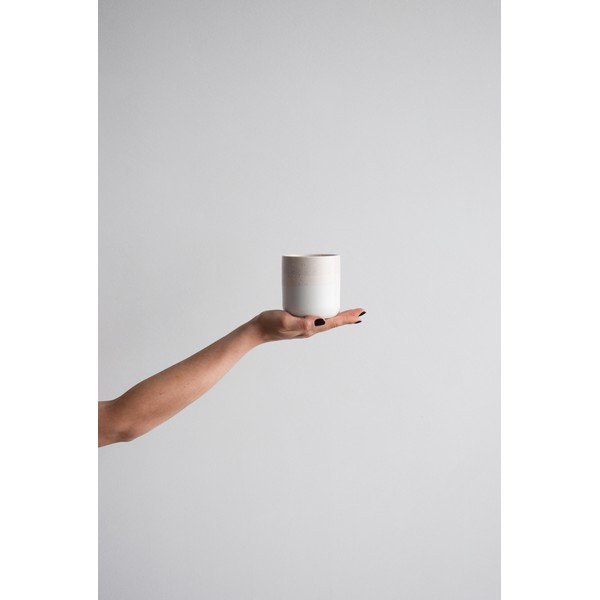 Dust rózsaszín-fehér agyagkerámia bögre, 400 ml - ÅOOMI-image-2
