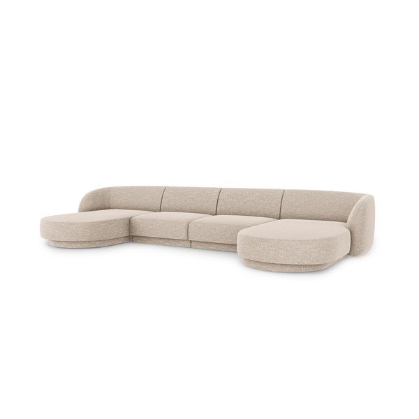Bézs sarokkanapé Miley – Micadoni Home-image-3