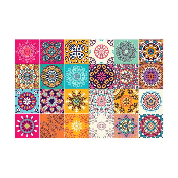 Clarissa 24 db-os dekor falmatrica szett, 10 x 10 cm - Ambiance-image-2