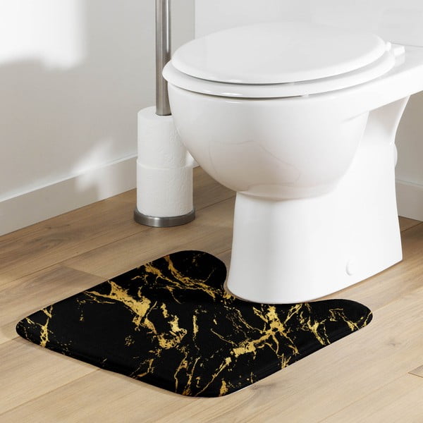 Fekete-aranyszínű fürdőszobai kilépő 45x45 cm Aquamarbre – douceur d'intérieur-image-1