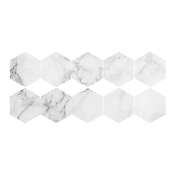 Hexagon 10 részes padlómatrica szett - Ambiance