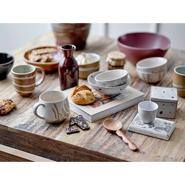 Fehér-bézs tálka szett 2 db-os ø 11,5 cm Peony - Bloomingville-image-2